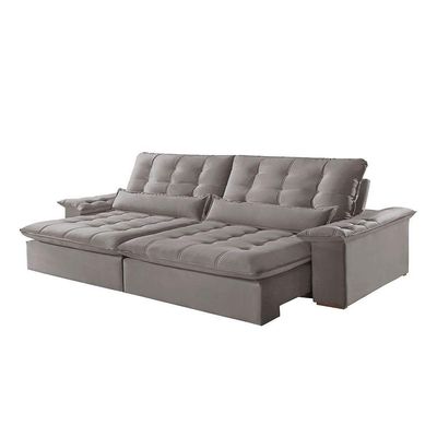 Sofá Victory Veludo 2 Módulos De 120cm B25cm Meu Sofá Online B026 Veludo Prata