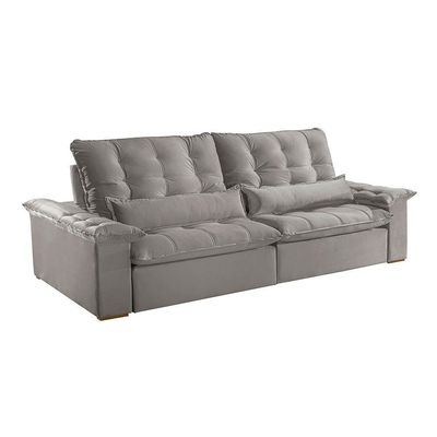 Sofá Victory Veludo 2 Módulos De 120cm B25cm Meu Sofá Online B026 Veludo Prata