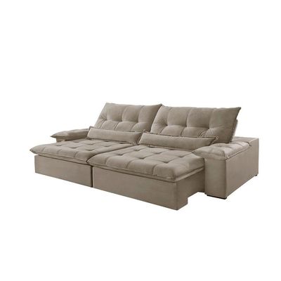 Sofá Nivus Veludo 02 Módulos De 120cm B25cm Meu Sofá Online B002 Veludo Capuccino