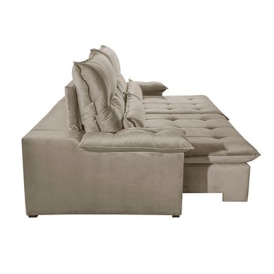 Sofá Nivus Veludo 02 Módulos De 120cm B25cm Meu Sofá Online B002 Veludo Capuccino