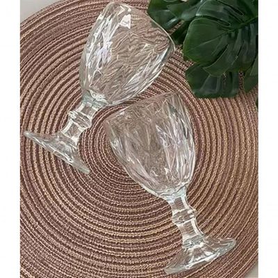 Jogo 6 Taças Vidro Cristal 235ml