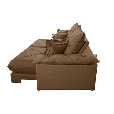 Sofá ágata Veludo Dois Módulos De 100cm B25 Meu Sofá Online B016 Veludo Marrom