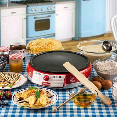 Máquina De Crepe Retrô 127V Ariete Vermelha
