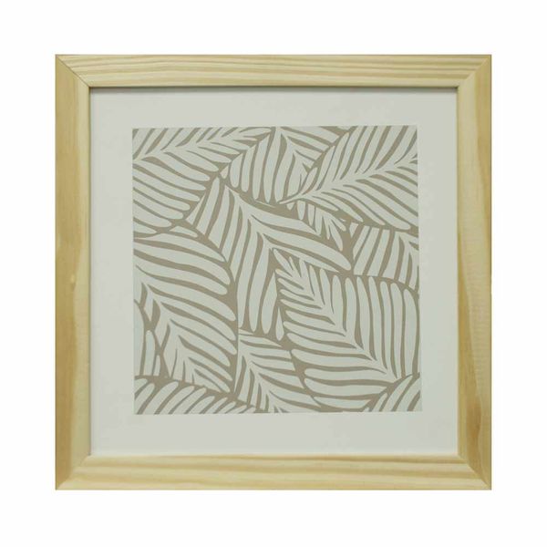 Quadro Decorativo 22x22cm Le Selva MDF Natural Quadro Decorativo 22x22cm Le Selva MDF Natural