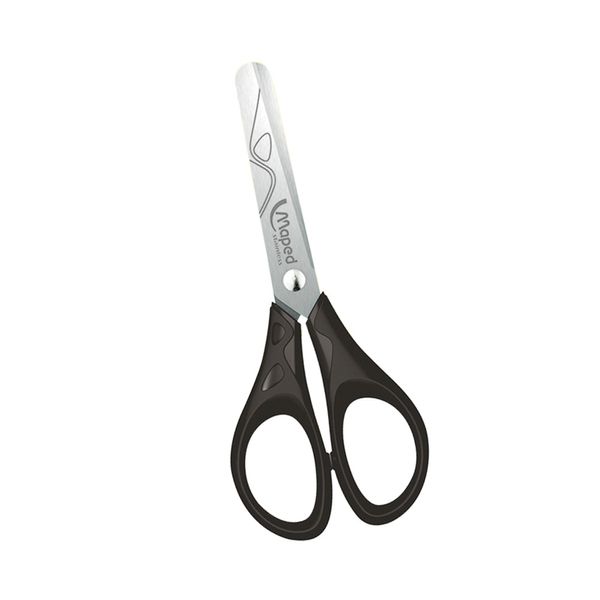 Tesoura Escolar Maped Essentials Corte Básico 13cm Preta