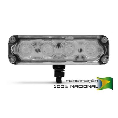 Farol Slim Strobo Estrobo Safetycar Luz Milha Power Led Vermelho Unitário (Peça)