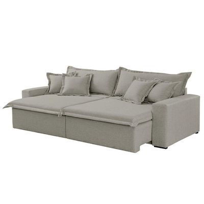 Sofá Montreal Veludo 2 Módulos De 100m B25cm Meu Sofá Online B026 Veludo Prata