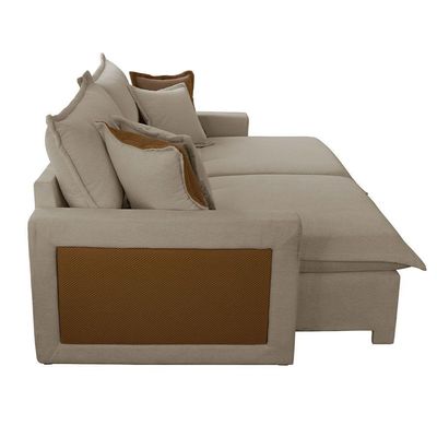 Sofá Dallas Veludo Dois Módulos De 90cm B15 Meu Sofá Online B002 Veludo Capuccino