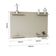 Painel TV Até 50 Pol Em MDF Com Prateleiras Para Decoração Off White
