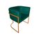 Kit 8 Poltronas Decorativa Sala De Estar Base De Ferro Cobre Veludo Verde