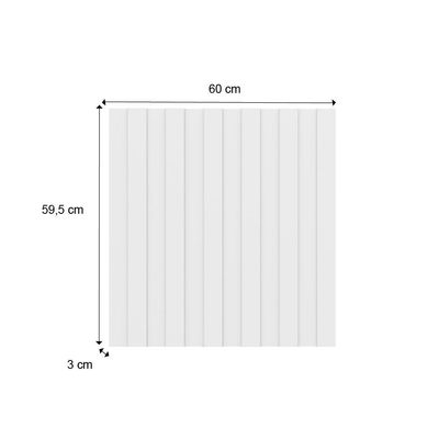 Painel Ripado Milla Branco Mdf 60cm Carraro