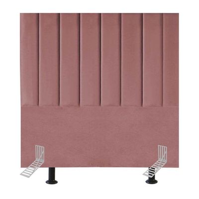 Cabeceira Estofada Cama Solteiro 90 Cm Maya Suede E Frame Cor:rosé
