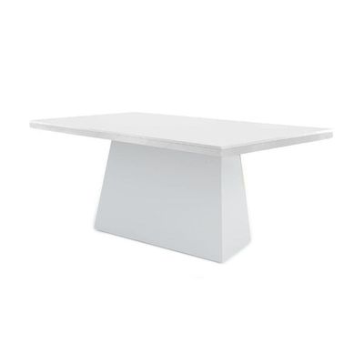 Mesa P- Cozinha Luna C- Tampo 180x90cm Madeirado Vidro Canto Curvo - Imbuia-ripado 3d-off White - Rufato