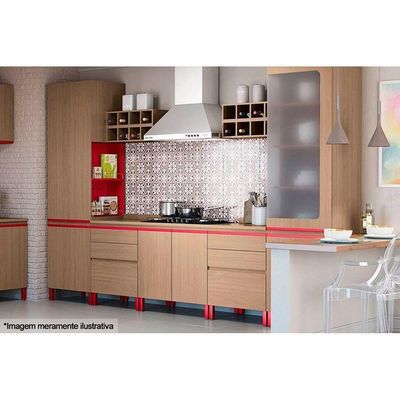 Tampo De Cozinha Modulado P- Balcão Cooktop E608 80cm Canela - Kappesberg
