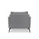 Kit 2 Poltronas Decorativa Livorno Linho Com Pés Em Aço SSX Multicoisas Cinza