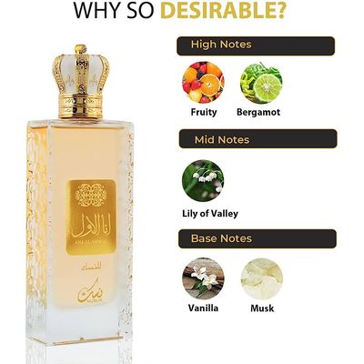 Ana Al Awwal Nusuk Golden Eau De Parfum Feminino 100ml Importado Único / Incolor