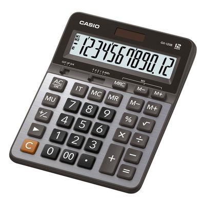 Calculadora De Mesa Casio Gx-120b 12 Dígitos Prata