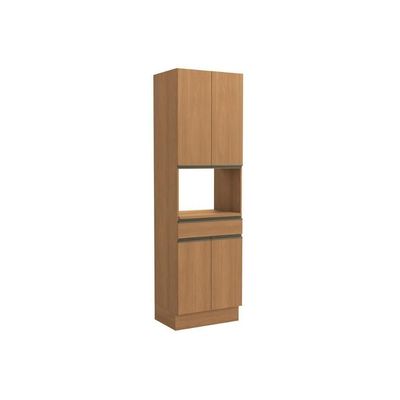 Torre Quente de Cozinha Maxxi G751 c/ 4 Portas 1 Gaveta e 1 Nicho p/ Forno 70cm Canela - Kappesberg