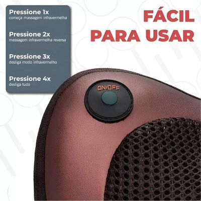 Almofada De Massagem Eletrônica Carro E Casa