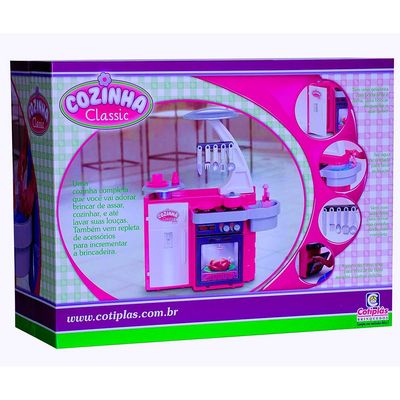 Cozinha Classic com Acessórios - Classic - Rosa - 1601 - Cotiplás