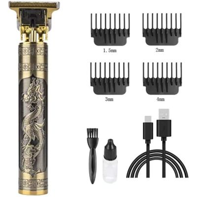 Kit 2 Maquina Cortar Cabelo Vintage 4 Pentes