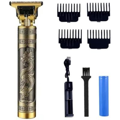 Maquina Acabamento Barba E Cabelo Recarregável 4 Pentes
