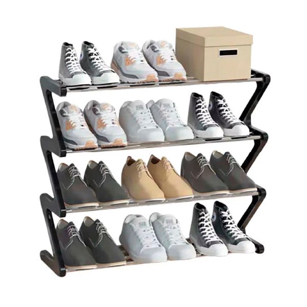 Sapateira Organizador Vertical Imporiente para 12 Pares Preta Sapateira Organizador Vertical Imporiente para 12 Pares Preta