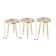 Conjunto De Mesa De Centro 4 Peças - Mármore Branco
