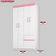 Guarda Roupa Solteiro 4 Portas E 2 Gavetas Almirante Branco-rosa-branco Branco-rosa-branco