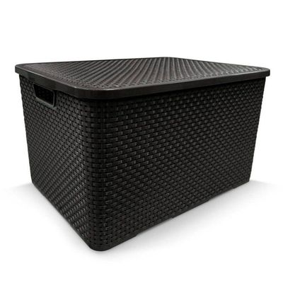 Caixa Organizadora Rattan 7l Solução De Armazenamento Elegante E Funcional