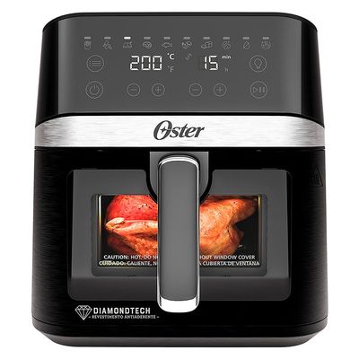 Fritadeira Sem Óleo CKSTAF60WDDF 6 Litros Diamond Tech Visor Transparente Oster Preto / 220V