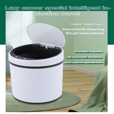 Lixeira Automatica Branca 8 Litros Sensor Inteligente Cozinha Banheiro Inox Cesto Lixo Luxo Escritorio