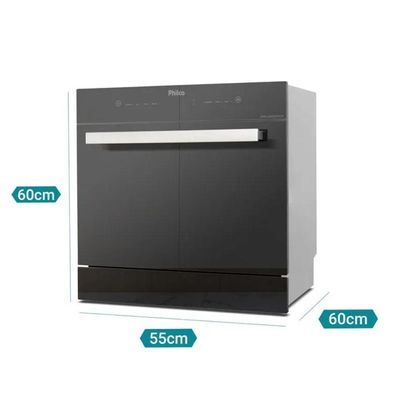 Lava Louças Philco 10 Serviços 6 Opções de Lavagem PLL10 Preto - 110V