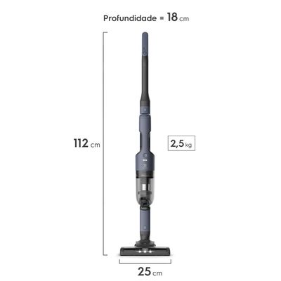 Aspirador de Pó Vertical Sem Fio Electrolux Ergorápido 2 em 1 Cyclonic Power até 30 min Azul (ERG019) Bivolt