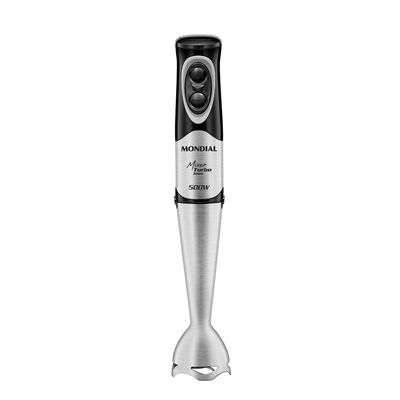 Mixer Turbo Inox Mondial Preto e Inox 500W M-16-BI 220V