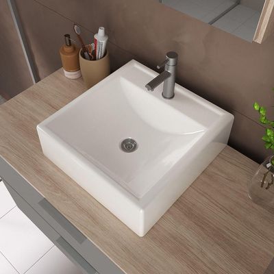 Conjunto Gabinete Banheiro Rubi 80cm - Gabinete + Cuba + Espelheira Madeirado Cinza