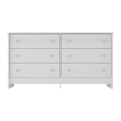 Cômoda Infantil 136cm Com 6 Gavetas Multimóveis Mp4336 Branco Branco