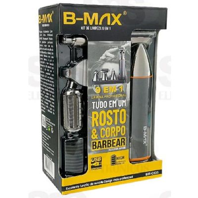 Maquina Cortador De Cabelo 9x1 Barbeador Aparador De Pêlos Nariz
