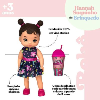 Boneca Hannah Suquinho Acompanha Copo E 60 Palavras Chave Google