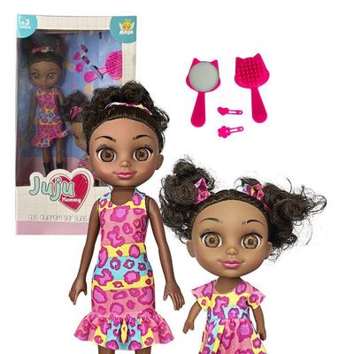 Conjunto De Bonecas Juju Mommy E Filhinha Negra Com Acessórios - Diversão Garantida Para Todas As Idades