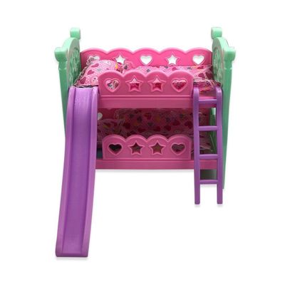 Berço De Brinquedo Com Escorregador Rosa - O Melhor E Mais Divertido Berço Para Bebês