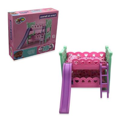 Berço De Brinquedo Com Escorregador Rosa - O Melhor E Mais Divertido Berço Para Bebês