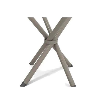 Mesa De Sala Jantar Volga C- Tampo 90cm Cromada-nogueira - Kappesberg
