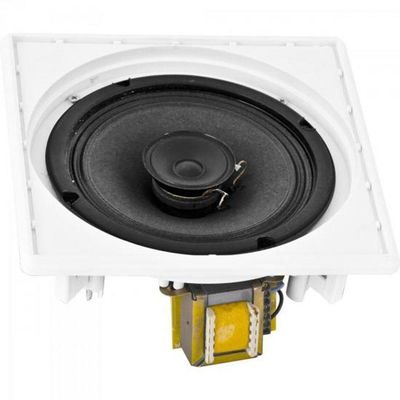 Arandela Coaxial Quadrada Ar1006qt 10w Rms Com Trafo Instalado Hayonik