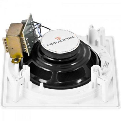 Arandela Coaxial Quadrada Ar1006qt 10w Rms Com Trafo Instalado Hayonik