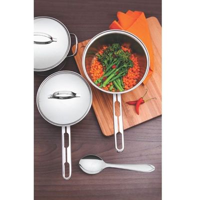 Jogo Panelas 4 Peças Cozi-vapore Allegra Aço Inox Tramontina