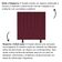 Cabeceira Estofada Cama Solteiro 90 Cm Sara Suede E Frame Cor:bordô