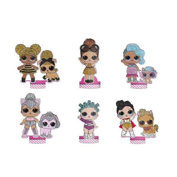 Decoração de Mesa LoL com 4 Unidades Regina Decoração de Mesa LoL com 4 Unidades Regina