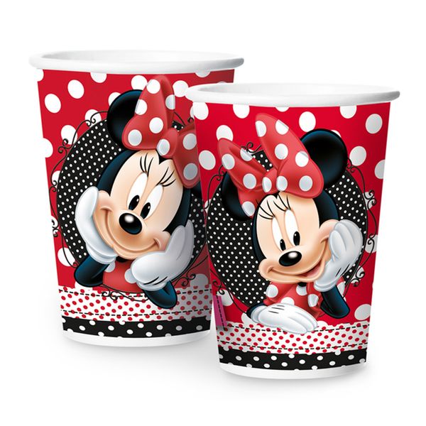 Copo de Papel Minnie 180ml com 8 Unidades Regina Copo de Papel Minnie 180ml com 8 Unidades Regina