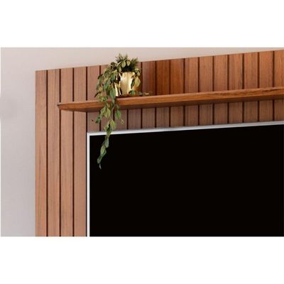 Home P/ Tv Até 65 Pol Lume Ripado C/ Prateleira 175x108cm Freijo - Dj Móveis